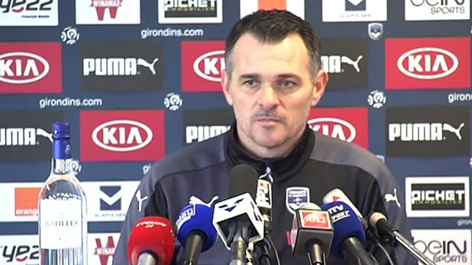 Conférence Willy Sagnol avant Nantes Bordeaux par Girondins