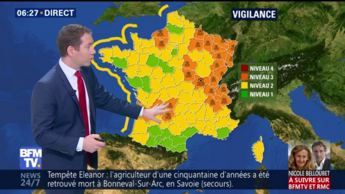 Météo: des risques d'inondations malgré des précipitations moins intenses