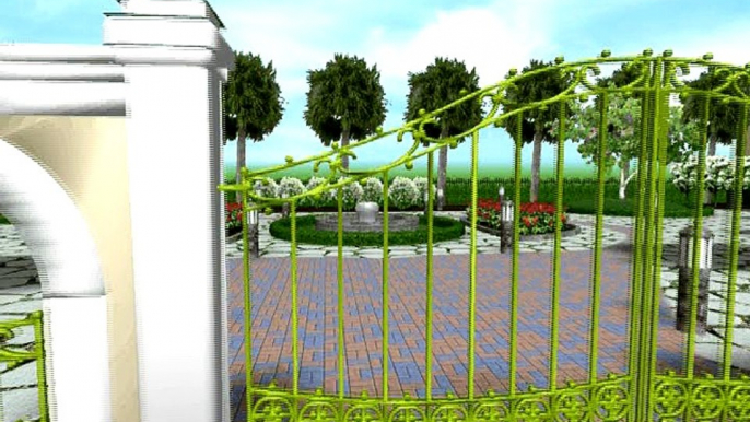 3D Landscaping Project - An overview design of exterior of an industrial club house