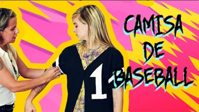 COMO FAZER UMA CAMISA DE BASEBALL | Karen Jonz