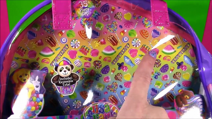 Lisa Frank Nail & Body Tote Set! Lip Gloss Lip Balm Nail Polish Glitter! Lisa Frank Stationery Set!