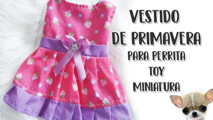 VESTIDO DE PRIMAVERA perros toy miniatura yorkshire terrier chihuahuas cachorros mascotas