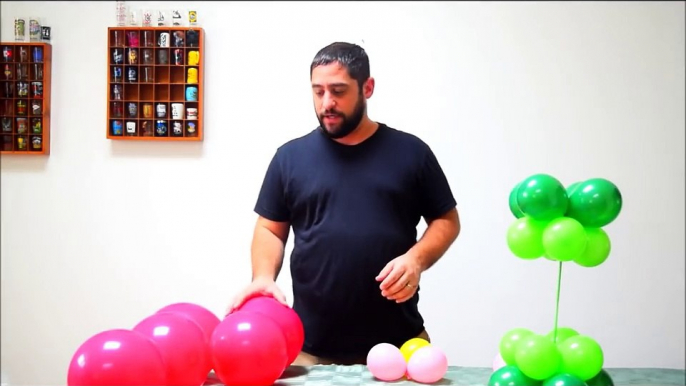 Easy Flower balloon tutorial. How to make beautifulballoon decorations.