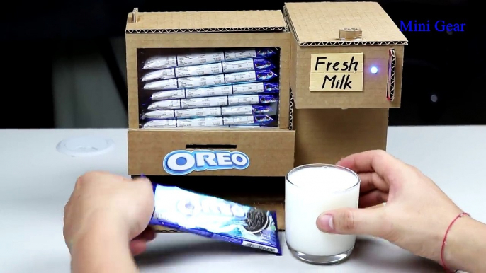 Wow! Amazing DIY OREO and Fresh Milk Vending Machine