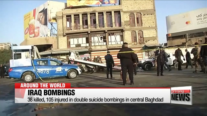 38 killed, 105 injured in double suicide bombings in central Baghdad