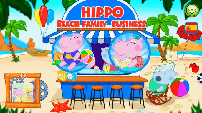 Hipopótamo Peppa - Bebé playa Café: Cocina - dibujos animados para los niños, juego