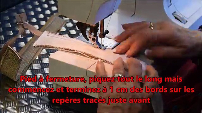 Comment Coudre une Fermeture en haut dun sac - Tuto Couture DIY