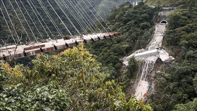 Diez obreros mueren en Colombia al caer puente en construcción