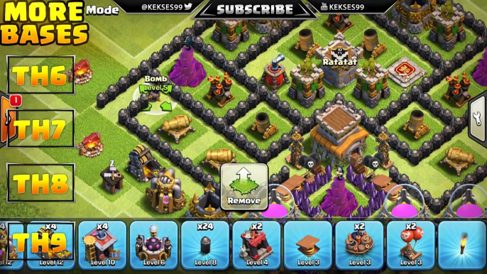 Top 3 Town Hall 8 Trophy Base 2016 | CoC Th8 Best Trophy Pushing Layouts - Clash of Clans