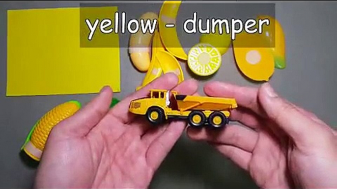 Learn color yellow with common toys!