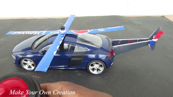 How To Make a Helicopter Car - Audi R8 - make your own creation- machine