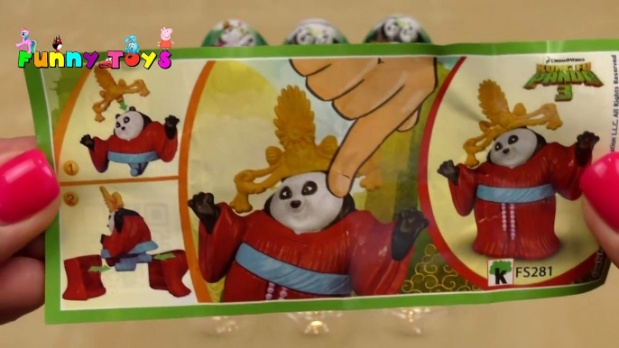 New Kinder Surprise Kungfu Panda 3. Девочка открывает сюрпризы Кунг фу Панда 3