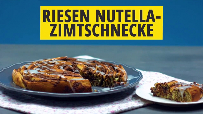 Gibt es ein Rezept auf der Welt, das nicht noch besser gemacht wird, indem man Nutella hinzugibt? Zimtschnecken werden mit Nutella auf jeden Fall noch besser!