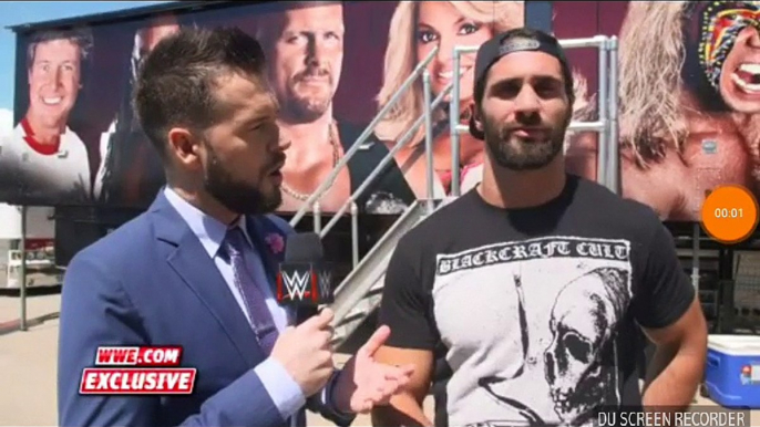 Dolph Ziggler Interrupt Seth Rollins Interview. K