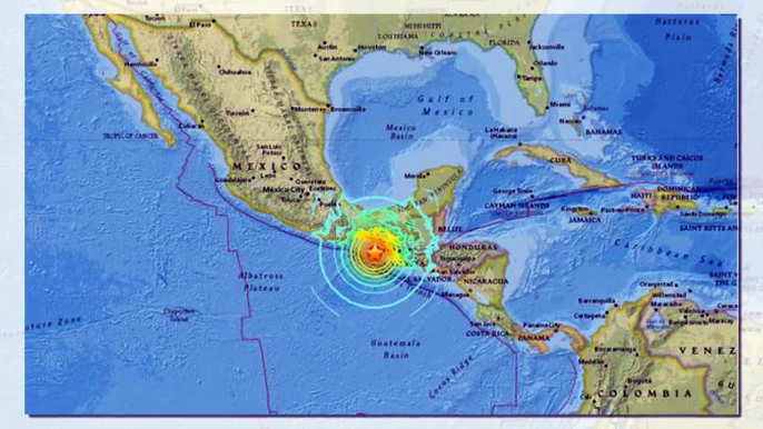 BREAKING NEWS 08/09/2017 -  8.2 Earthquake Strikes Coast Of Mexico, Tsunami Warning Triggered