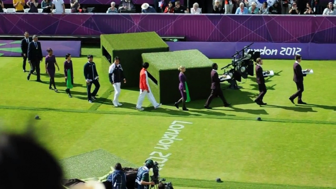 Medal Ceremony Archery Men Olympics 2012