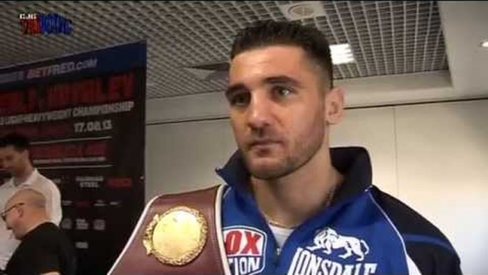 Boxing champ Nathan Cleverly talking about his fight with Sergey Kovalev