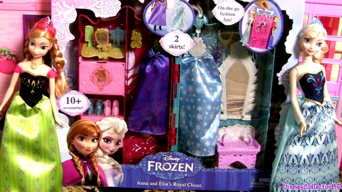 Princesa Anna e Elsa Guarda-Roupa Real das Princesas Disney Frozen - Royal Closet Princess Anna Elsa