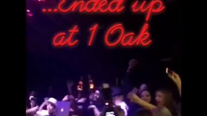 Justin Bieber performing "Where Are U Now" at 1oak, in Los Angeles (february 14)