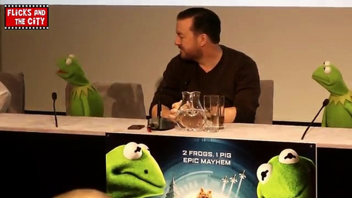 Muppets Most Wanted Interviews - Ricky Gervais, Kermit, Miss Piggy, Constanstine