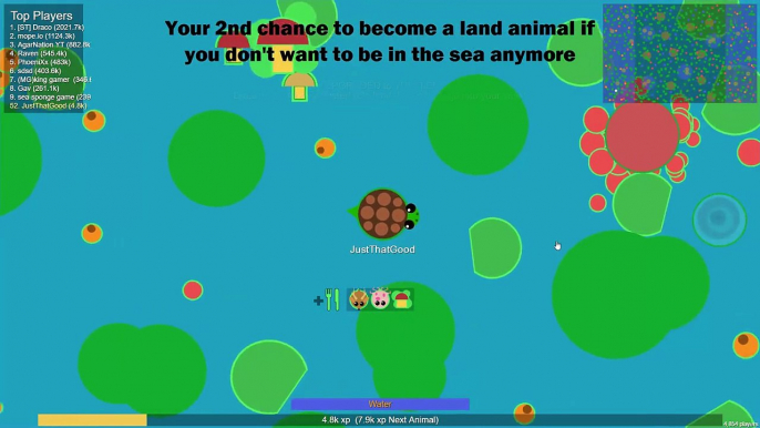 Mope.io ALL Sea animals + ABILITIES | KRAKEN is OP | Mope.io