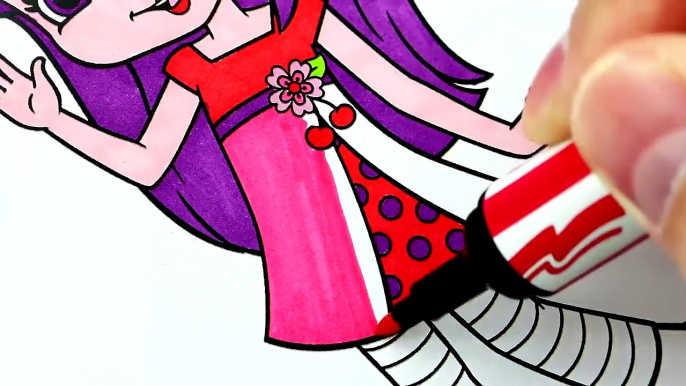 Coloring Pages Strawberry Shortcake Cherry Jam- Videos for Kids -Fun Art Activities -Colored Markers