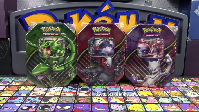 Pokemon Cards - Opening BRAND NEW Darkrai EX, Mewtwo EX, & Rayquaza EX Battle Origin Tins!