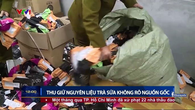 Trà sữa Heekcaa bị thu giữ số lượng lớn nguyên liệu không rõ nguồn gốc