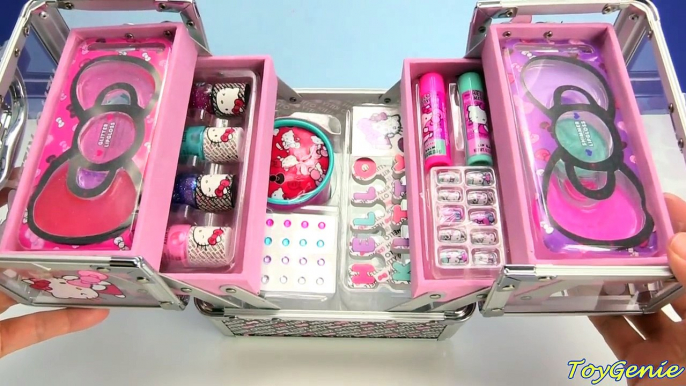 Hello Kitty Cosmetics Kids Makeup Set with Nail Polish and Lip Gloss