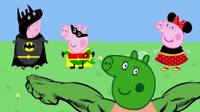 peppa pig portugues desenhos familia pig incrivel hulk george batman e robin peppa minnie mouse 2016