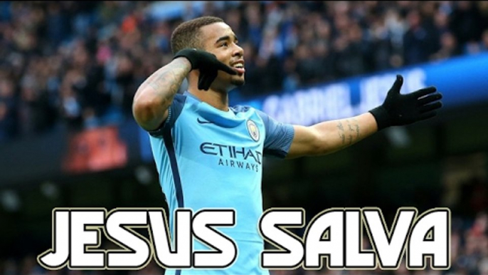 Gabriel Jesus vs Swansea City (JESUS SALVA - 05/02/2017) HD 720p ● DOIS GOLS DE GABRIEL JESUS