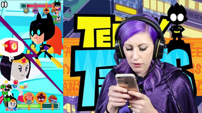 TEENY TITANS Teen Titans Go App RAVEN Battles Hooded Hood + Teen Titans Cosplay by DC Toys Cassi