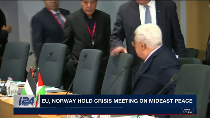 i24NEWS DESK | EU, Norway hold crisis meeting on Mideast peace | Tuesday, January 30th 2018