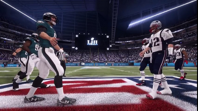 Résultat du Super Bowl 2018 selon Madden NFL 18 : victoire des Patriots contre les Eagles !