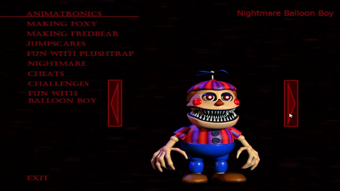 MENU DE EXTRAS FIVE NIGHTS AT FREDDYS:HALLOWEEN EDITION!-TRUCOS, NIGHTMARE PUPPET Y MAS!