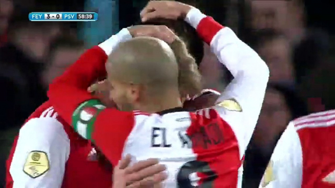 Feyenoord / PSV Nicolai Jorgensen Goal HD - 31.01.2018