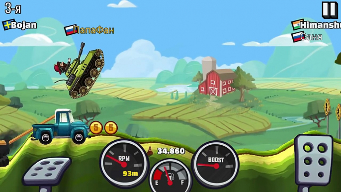 ТАНК в HILL CLIMB RACING 2 ДЕТСКИЙ ЛЕТСПЛЕЙ прохождение ИГРЫ видео про машинки kids games about cars