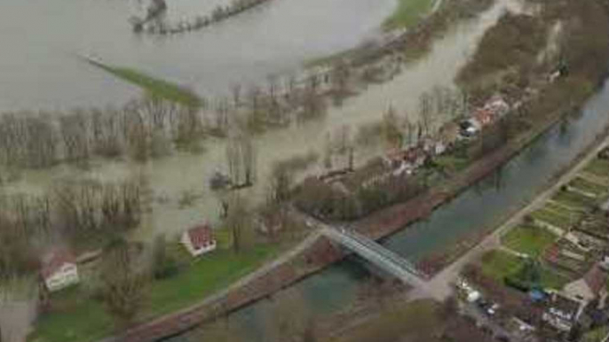 Drone Footage Shows Northern France Submerged Following Severe Rainfall