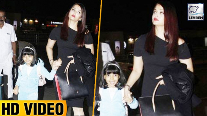 Aaradhya Bachchan Cutely Poses With Aishwarya And Abhishek Bachchan