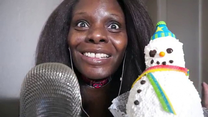 Snow Man | Caramel ASMR Candy Apple