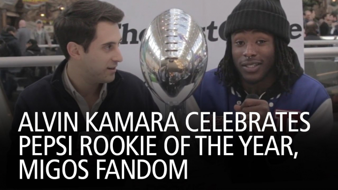 Alvin Kamara Celebrates Pepsi Rookie of the Year, Migos Fandom