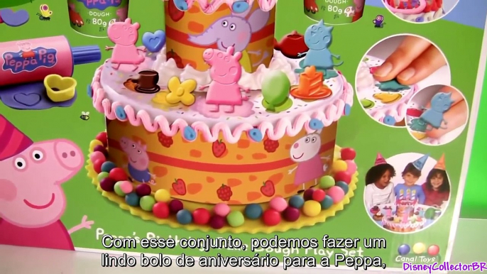 Vamos Fazer um Bolo de Aniversário pra Peppa Pig usando Massinhas Dough Play-Doh Brinquedos ToysBR