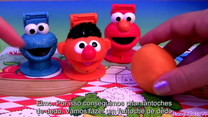 TOYSBR SESAME STREET Finger Puppets | Fantoches de dedo VILA SÉSAMO Massinhas PLAY-DOH