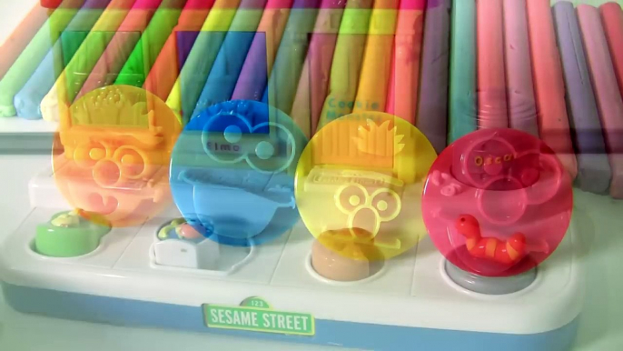 Brinquedo Rua Sésamo Elmo e Come-Come Pop-Ups Play-Doh | Sesame Street Pop-Up Pals Brasil ToysBR