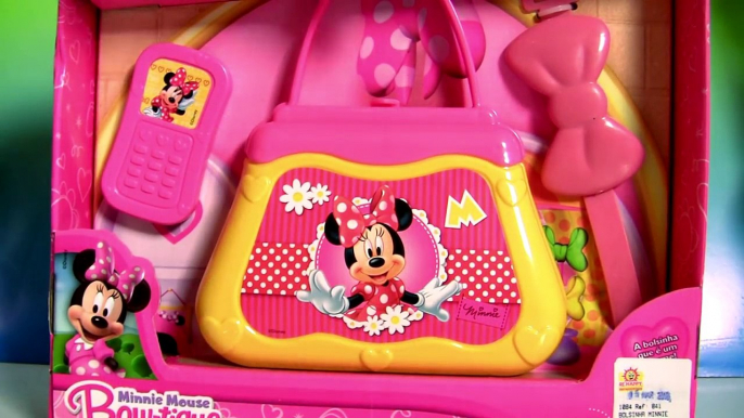 Bolsinha da Minnie Mouse Elka Brinquedos do desenho Loja de Laços da Minnie Completo em Portugues BR