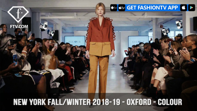 New York Fashion Week Fall/Winter 18 19 - Oxford Fashion Studio - Colour | FashionTV | FTV