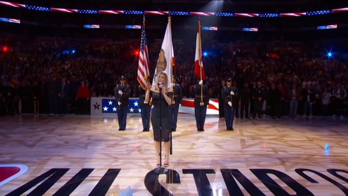 Fergie Performs The U.S. National Anthem - 2018 NBA All-Star Game