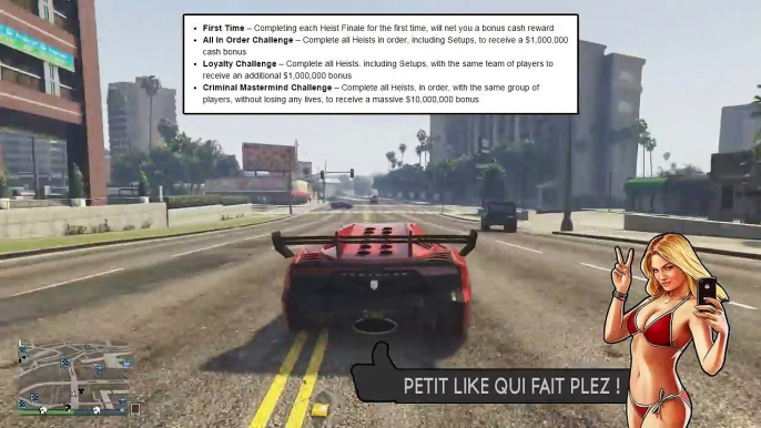 GTA 5 DLC BRAQUAGE : BONUS ET DÉFIS ALLANT JUSQU'À 10.000.000$ ! - GTA 5 ONLINE