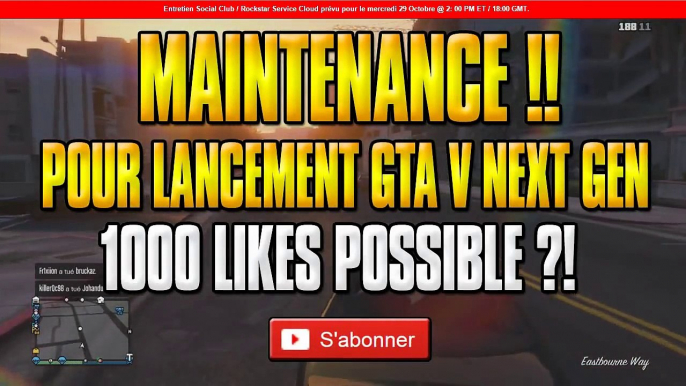 GTA 5 Online : Maintenance des Serveurs Rockstar ! 29/10/2014 - ( GTA 5 Gameplay )