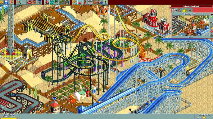 Roller Coaster Tycoon! - "Dueling Coasters!!" (Episode 4)